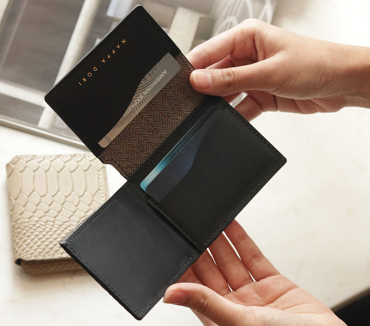 QUINN FOLD CROC WALLET