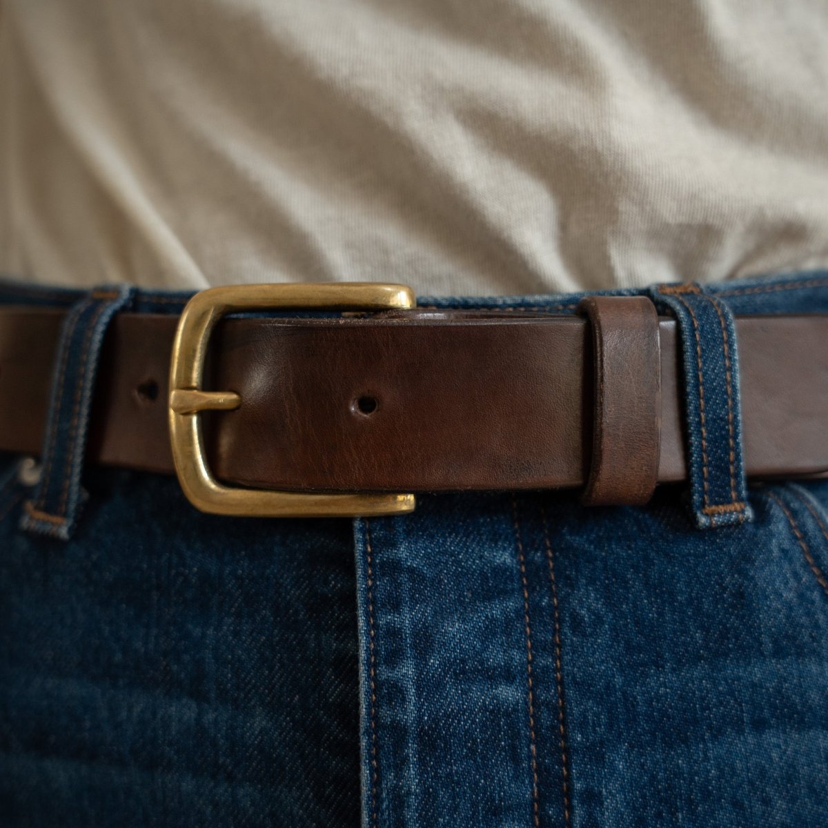 Premium Genuine Leather Belt for Men – Classic & Durable